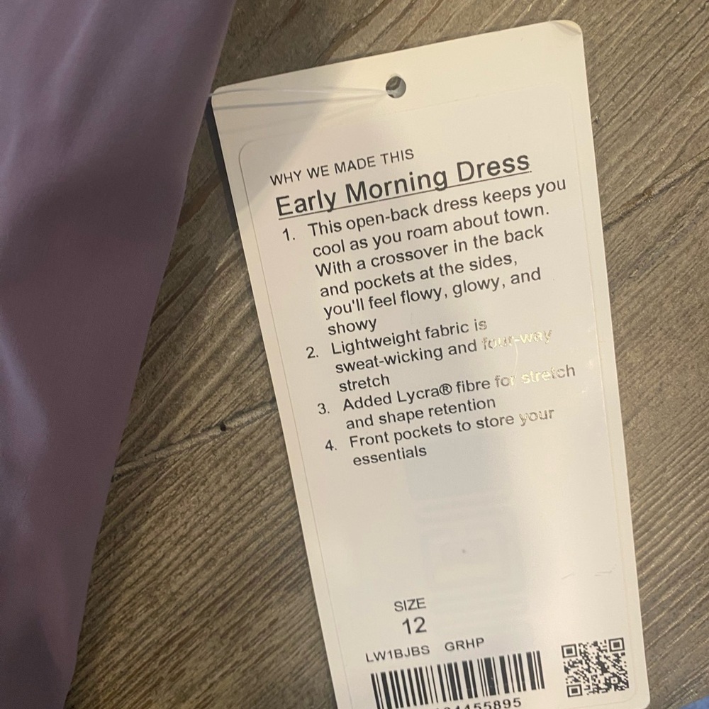 lululemon athletica Sleeveless Midi Dress in Dusty Purple No tags - Picture 3 of 5
